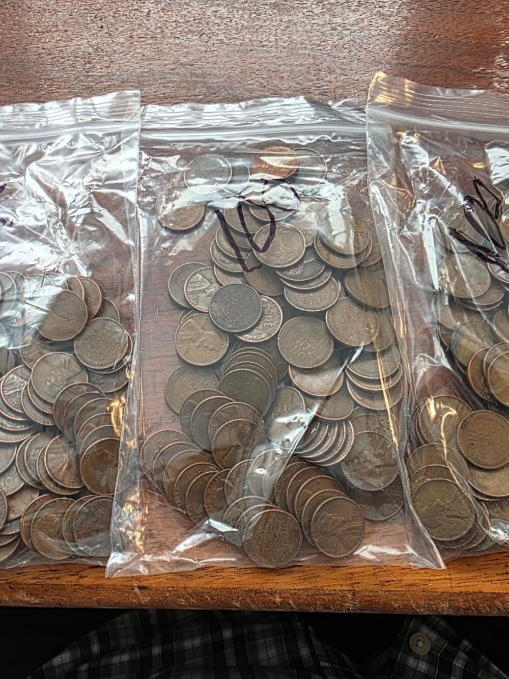 294PCS OF VARIOUS WHEAT PENNIES IN 3 BAGS